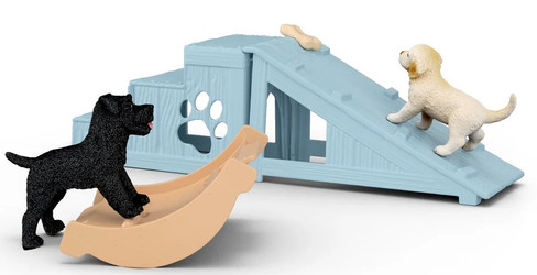 Schleich Adventure Fun with Puppies Playset #42763 - In Play Picture