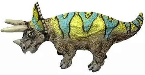 Bullyland Mini Triceratops #61317 Manufacturer Picture left Side View