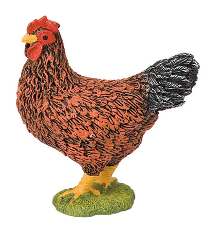 Bullyland Brown Chicken #62316 Manufacturer Picture left side View