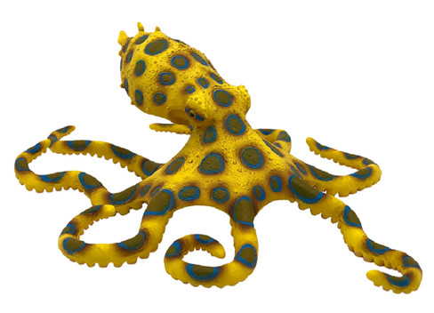 Bullyland Blue ringed Octopus #67510 Manufacturer Picture right Side View