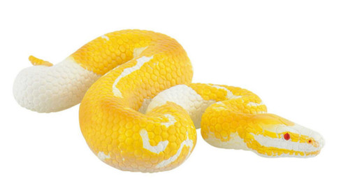 Bullyland Albino King Python #68485 Manufacturer Picture side View