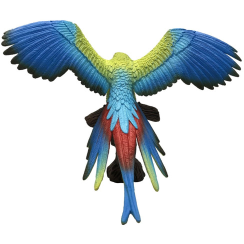 Bullyland Great Green Macaw #69392 Manufacturer Picture Back View