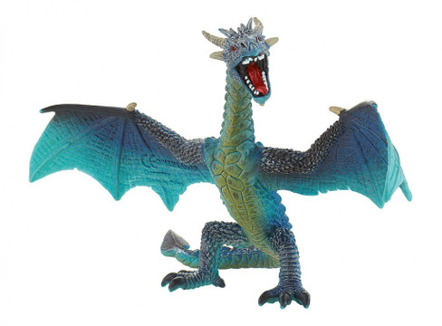 Bullyland Turquoise Flying Dragon #75992 Manufacturer Picture front View
