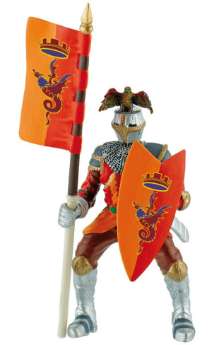 Bullyland Tournament Knight in Red #80782 Manufacturer Picture side View