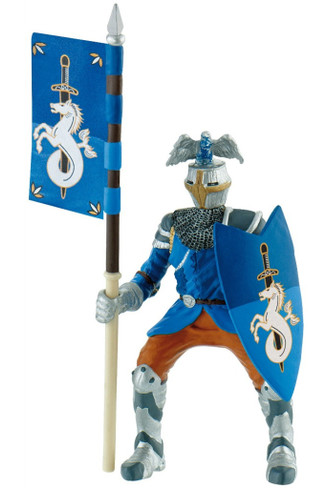 Bullyland Tournament Knight in Blue #80785 Manufacturer Picture side View