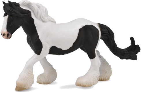 CollectA Gypsy Mare - Back & White Piebald Figure