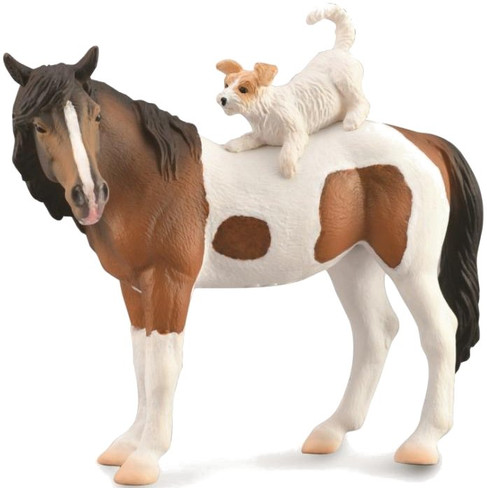 CollectA Mare and Terrier on Back - Manufacturer Picture
