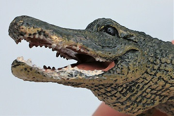 CollectA American Alligator - Face Close Up View