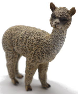 CollectA Alpaca Figure - Front Angle View