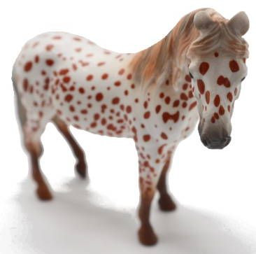 CollectA British Spotted Pony Mare - Chestnut Leopard - Front Angle View