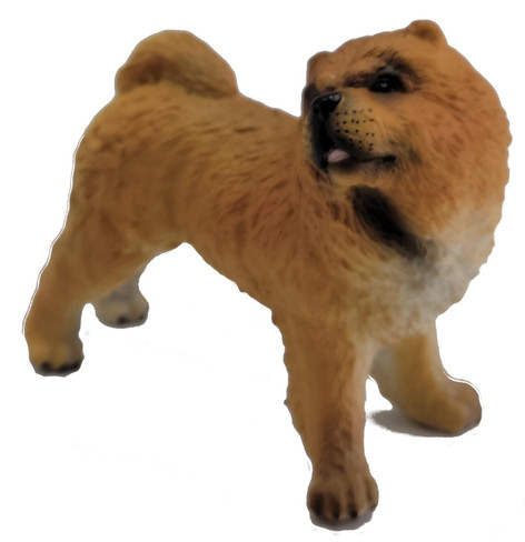 CollectA Chow Chow - Brown with fluffy hair and curled tail
