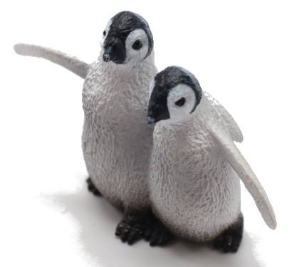 CollectA Emperor Penguin Chicks - Front Angle View