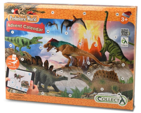 CollectA Prehistoric Advent Calendar - 24 Surprises - Outside Box Picture