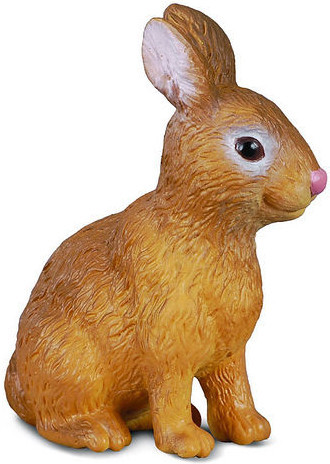 CollectA - Brown Rabbit - Cute Pink Nose - Manufacturer Picture