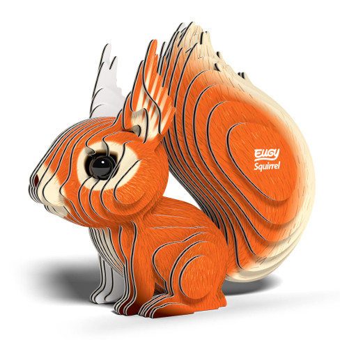 EUGY Squirrel 3D Puzzle #083 - Manufacturer main image