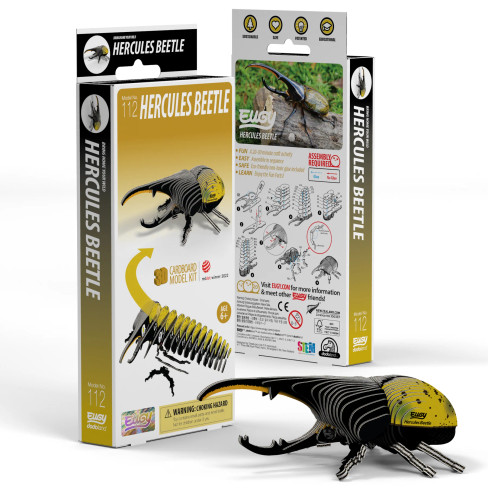 EUGY Hercules Beetle 3D Puzzle #112 - Package image