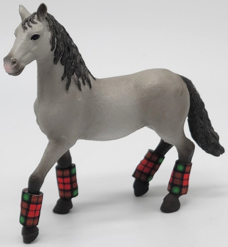 Horse Polo Wraps in Jolly Plaid - Set of 4