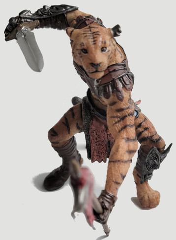 Papo Tiger Man Mutant - Front View