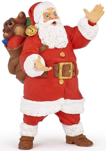 Papo Santa Claus Figure with Sack Overflowing with Presents