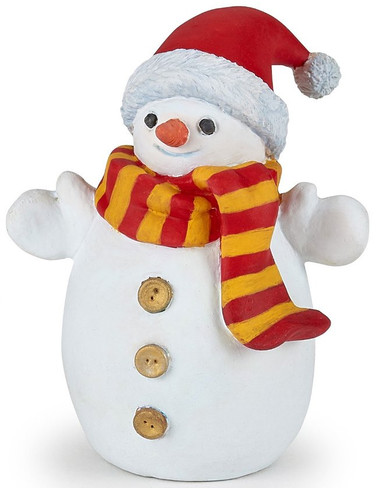 Papo Snowman with Red and Yellow Scarf