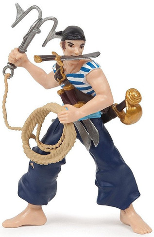 Papo Pirate with Grapnel  Hook and Rope