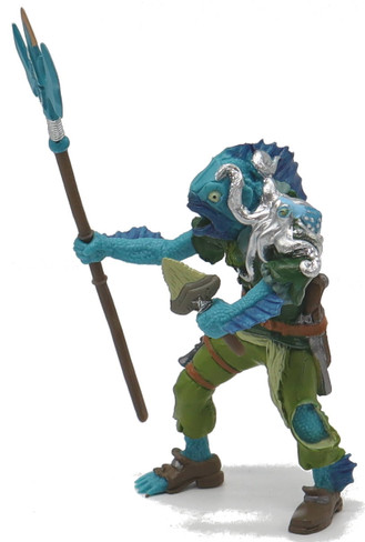 Papo Mutant Fish Pirate with Trident - Side View