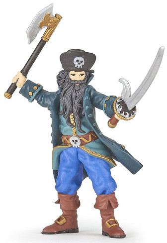 Papo Blackbeard Figure with Twisted Beard