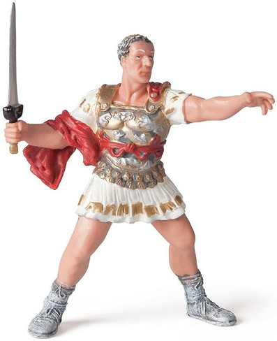 Papo Caesar Figure with Raised Sword - Manufacturer Picture