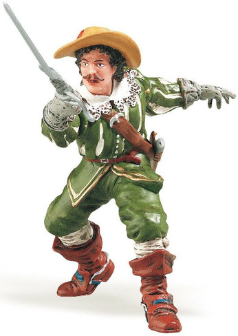 Papo Musketeer - D'Artagnan Figure holding Rapier