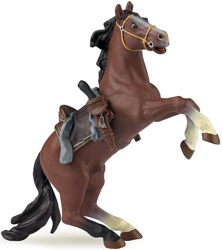 Papo Musketeers  Horse with Saddle in Rearing Pose