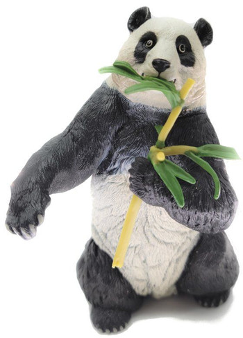 Papo Panda Bear Eating Bamboo - Front View