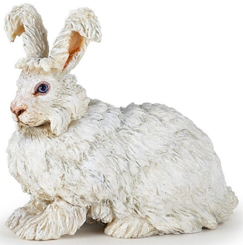 Papo Angora Rabit with Rough Fur Texture