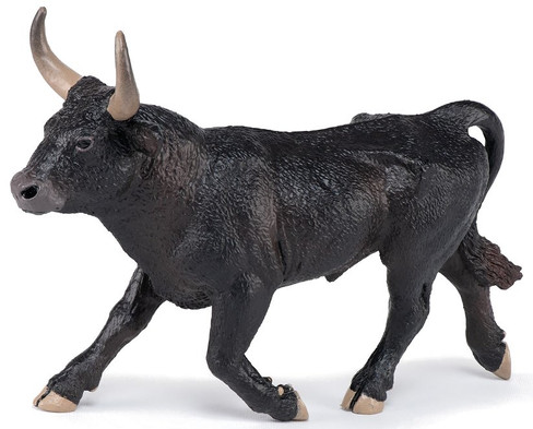 Papo Camargue Bull with Deep Black Coat