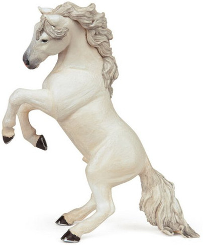 Papo White Rearing Horse
