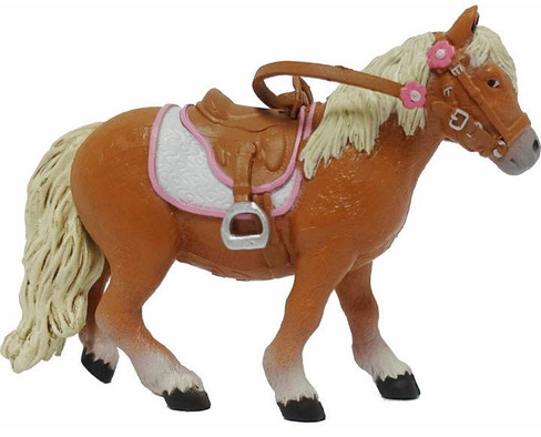 Papo Shetland Pony with Saddle