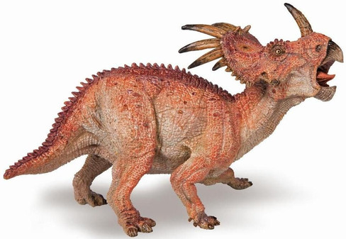 Papo Styracosaurus - Original Red Color - Manufacturer Picture