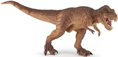 Papo Brown Running T-Rex figure with Moveable Jaw
