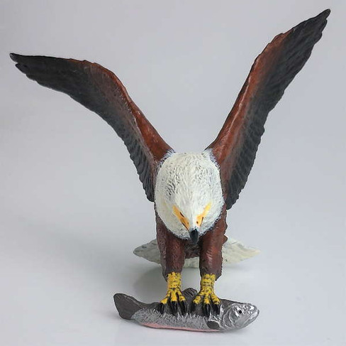 Papo African Eagle Clutching Fish - Front Over View
