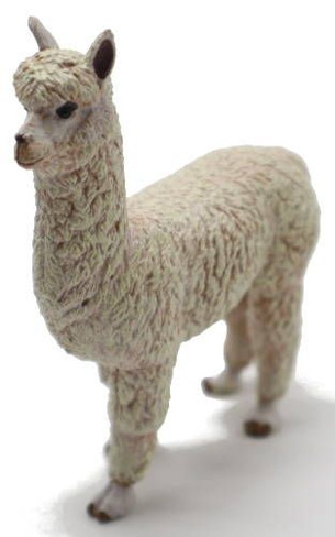 Papo Alpace with Wooly Coat - Front Angle View