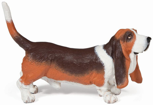 Papo Basset Hound with Long Body and Droopy Ears
