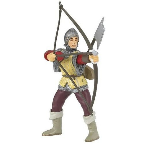 Papo Bowman Figure in Red with Bow Drawn