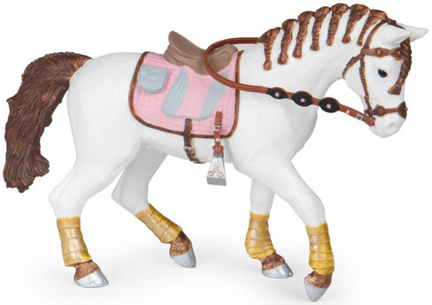 Papo Braided Mane Horse with Saddle and Bridle