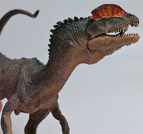 Papo Dilophosaurus - Face Close Up.