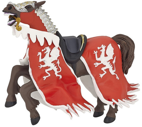 Papo Dragon King Knight Horse - Red - Manufacturer Picture