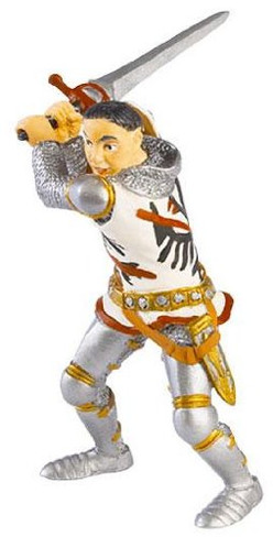 Papo Duguesclin Knight Figure with Sword Raised High