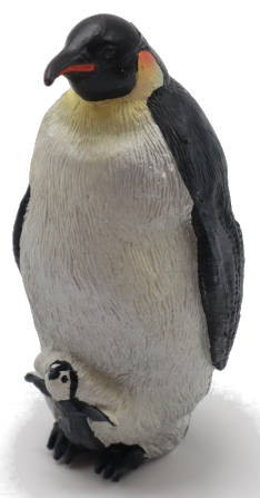 Papo Emperor Penguin with Chick - Front Angle View