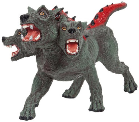 Papo Galactic Cerberus with Three Snarling Heads