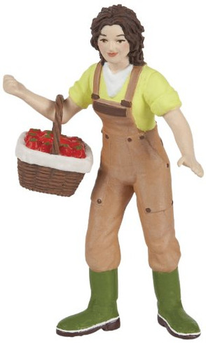 Papo Farmer Woman with Basket - Manufacturer Picture