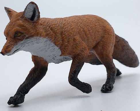 Papo Fox in Trotting Pose - Front Angle View