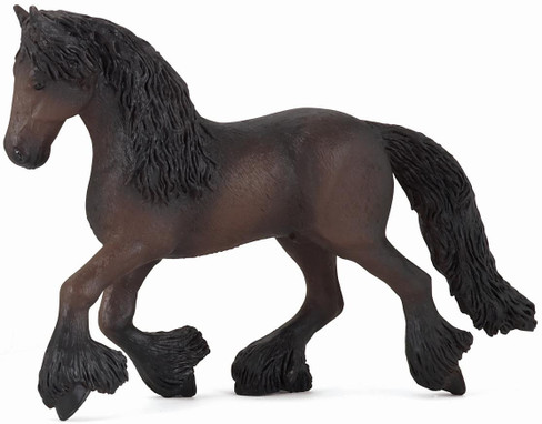 Papo Friesian Horse - Trotting Brown
